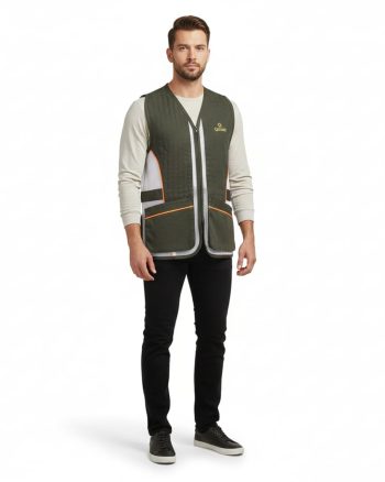 Men’s Performance Shooting Vest Green – Lightweight & Competition Ready
