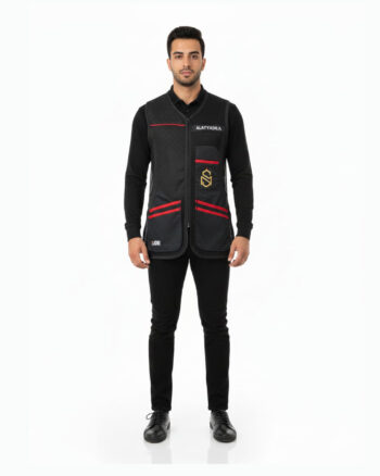 Men's Sport Vest Black – Adjustable Fit with Multi-Pocket Design